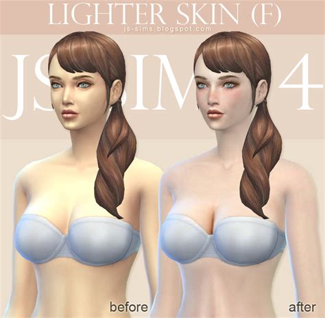 Js Sims 4 Js Lighter Skin F Snowwhitesdream
