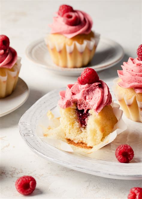 Jam Filled Raspberry Cupcakes Style Sweet