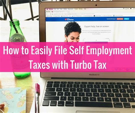 how to easily file self employment taxes with turbotax believe in a budget