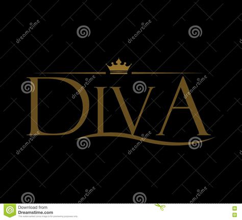 Diva Logo Design Cartoon Vector 81260715