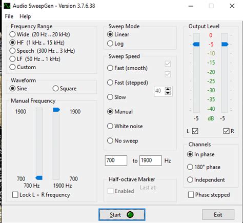Audio Test Tone Generator Lowopec