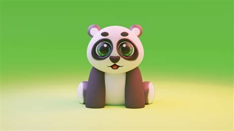 Artstation Day 34 Huggable Panda 🐼