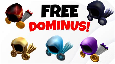 How To Get Free Roblox Dominus Youtube