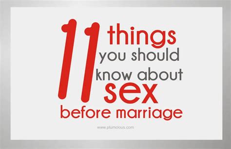 The Truth And Facts About Sex Before Marriage 11 Things You Should Know Plumcious