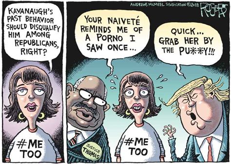 Political Cartoon On Kavanaugh Accused Of Sexual Assault By Rob Rogers At The Comic News