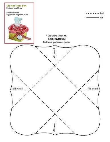 Free box pattern download by phoebe | Paper crafts, Box patterns, Box