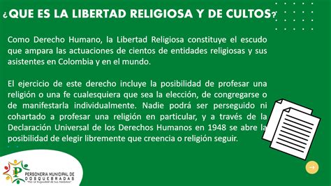 Derecho A La Libertad Religiosa Y De Culto