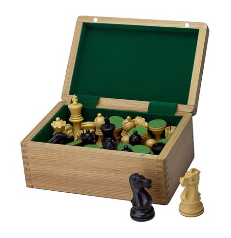 Elegant Wooden Chess Pieces Box Storage Felt Inside Handmade Etsy