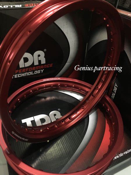 Jual VELG RIM TDR W SHAPE UKURAN 185 215 RING 17 RED MATTE ORIGINAL