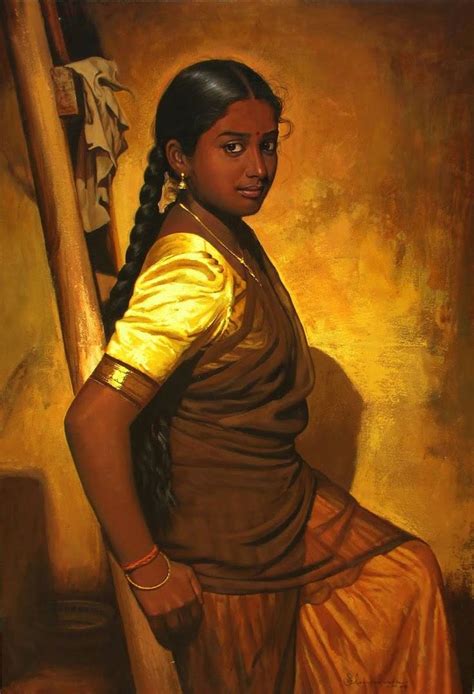 S Elayaraja Oil Painting On Canvas Woman Painting Oil Painting Workshops Indian Women Painting