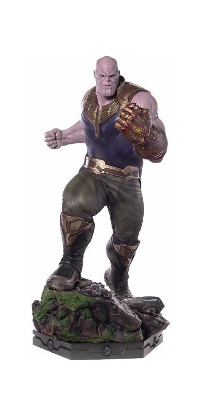 Thanos Marvel Iron Studios Statue Transparent Sideshow