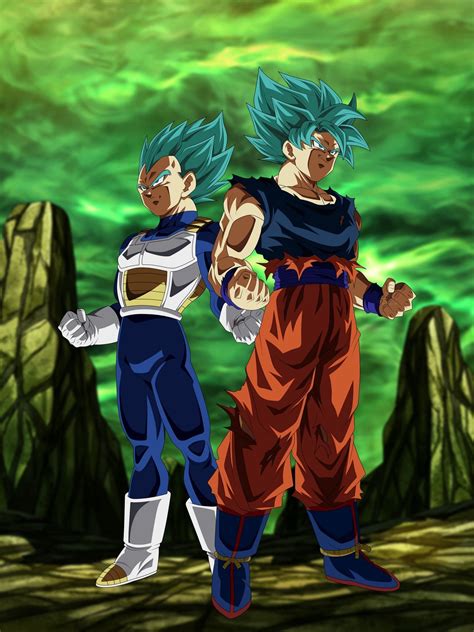 Goku Y Vegeta Super Saiyajin Blue By Arbiter720 On Deviantart In 2021