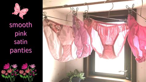 Smooth Pink Satin Panties Vertical Video My Underwear Collection