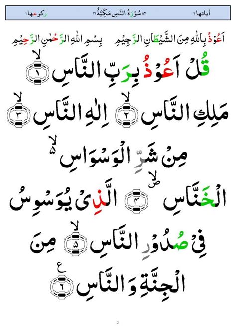 Surah An Naas Chapter From Quran Arabic English Translation My Xxx