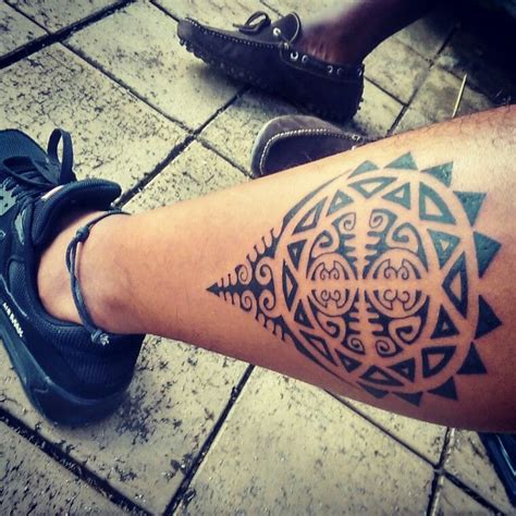 Polynesian Calf Tattoo Calf Tattoo Tattoos Tattoos With Meaning