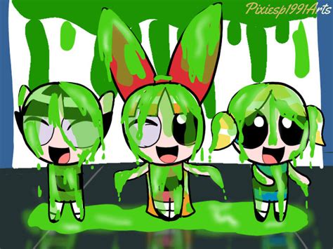 These Puffs Get Kca Slime Covered On Stage By Pixiesp1991arts On Deviantart