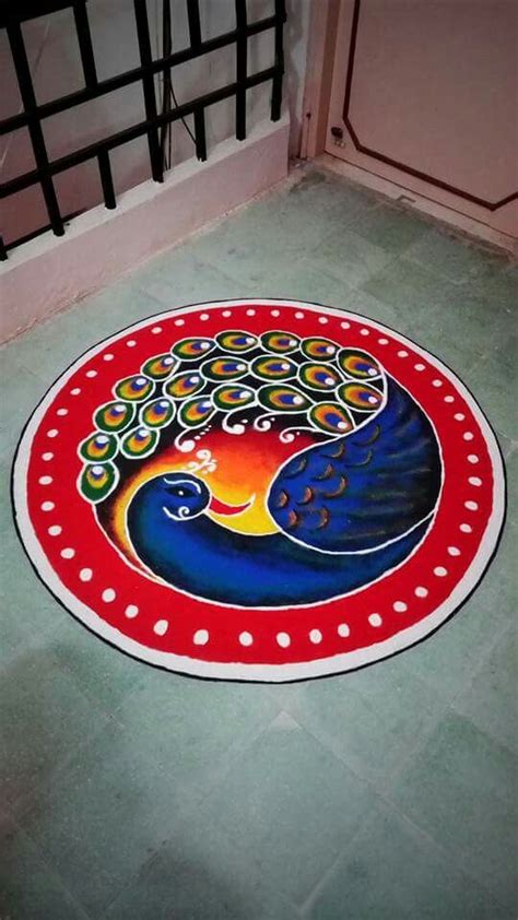 25 Best Prize Winning Rangoli Designs For School Competition