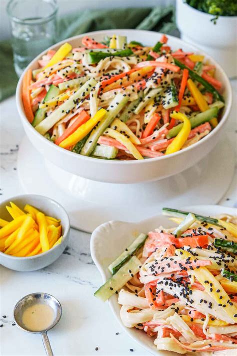 Spicy Kani Salad With Mango Peel With Zeal