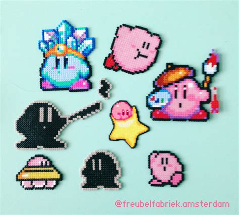 Kirby Perler Perler Beads Super Smash Bros Bit Pixel