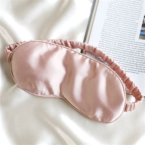 Dusty Pink Satin Eye Mask By Lisa Angel