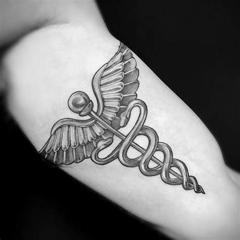 Caduceus Piece By The Amazing Fhon Caduceus Tattoo Tattoos Tattoo