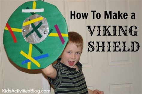 How To Make A Viking Shield From Cardboard And Colored Paper Kids