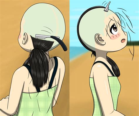 Twintail Girls Headshave Part 2 By Paintyugi Ponytail Girl Anime