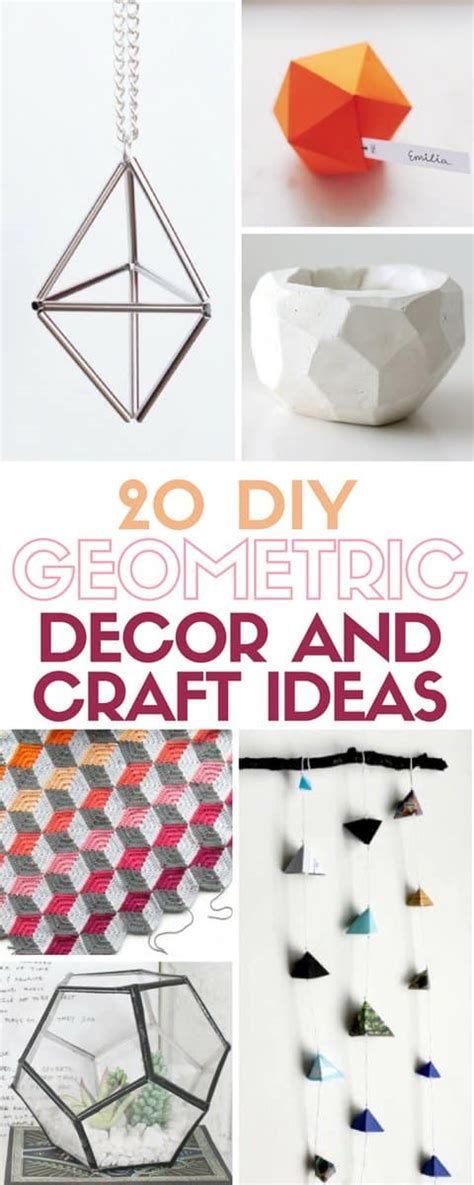 20 Diy Geometric Decor And Craft Ideas The Crafty Blog Stalker
