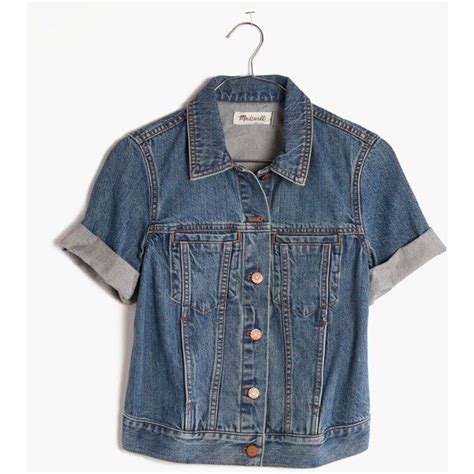 Madewell The Summer Jean Jacket 110 Liked On Polyvore Featuring