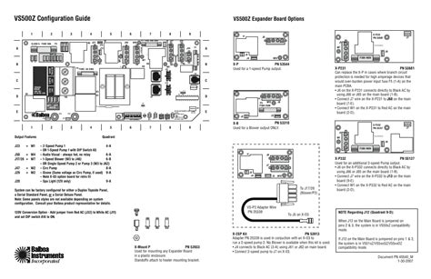 Balboa Water Group Vs Series Configuration Guide User Manual 1 Page Original Mode