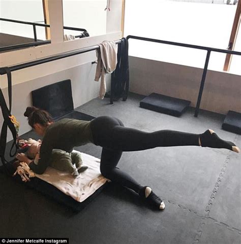 Jennifer Metcalfe Exercises With Baby In Instagram Post Daily Mail Online