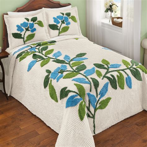 Sonesta Chenille Tufted Floral Bedspread Collections Etc