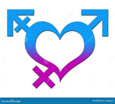 Third Gender And Sexual Identification Concept Transsexual Symbol 3d Rendered Illustration