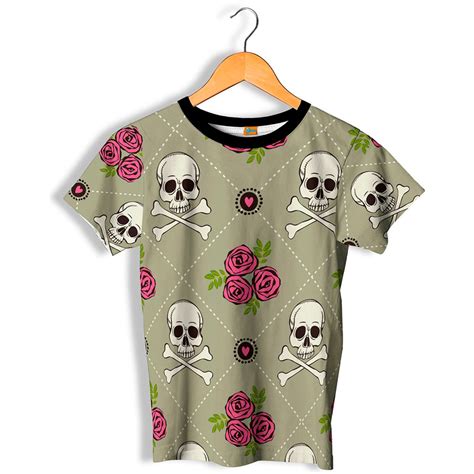 skulls with roses t shirt superrevel in 2021 skulls and roses shirts wool fabric