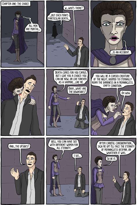 Sexy Vampires And Existential Philosophy Existential Comics