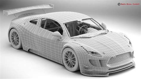 Generic Sports Car Gt 3 3d Model 159 3ds C4d Fbx Lwo Max