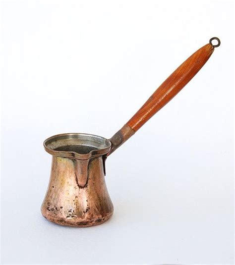 Vintage Turkish Coffee Pot Copper Coffee Pot By Vintagecorner