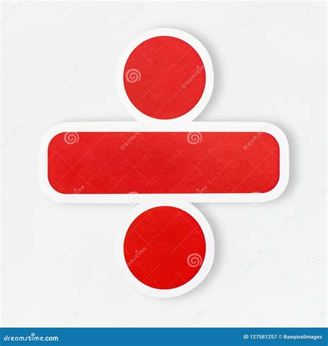 Division Sign Icon Isolated On Background Stock Illustration