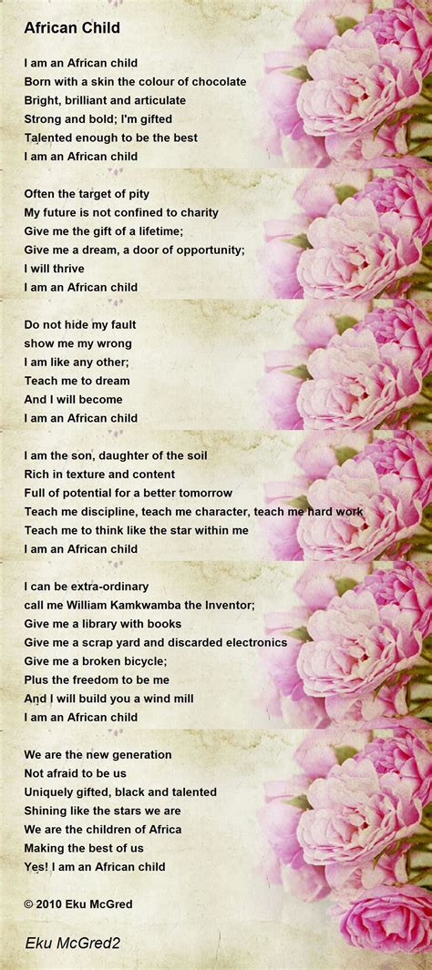 African Child African Child Poem By Eku Mcgred2