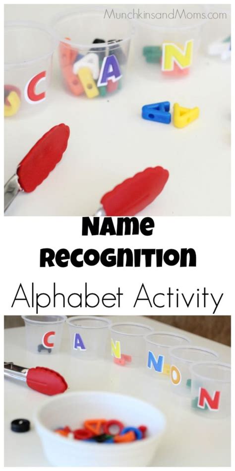 Name Recognition Alphabet Activity For Preschoolers Munchkins And Moms