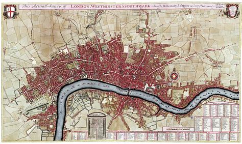 18th Century Map Of London Photograph By Library Of Congressscience