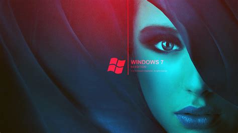 Windows 7 Women Simple Background Window Wallpapers Hd