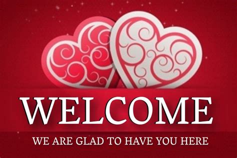 Copy Of Church Valentines Day Welcome Board Template Postermywall