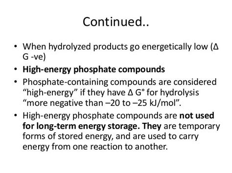 High Energy Compounds