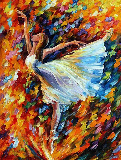 The Beauty Of Lovely Dance — Palette Knife Oil Painting On Canvas By Leonid Afremov Painting