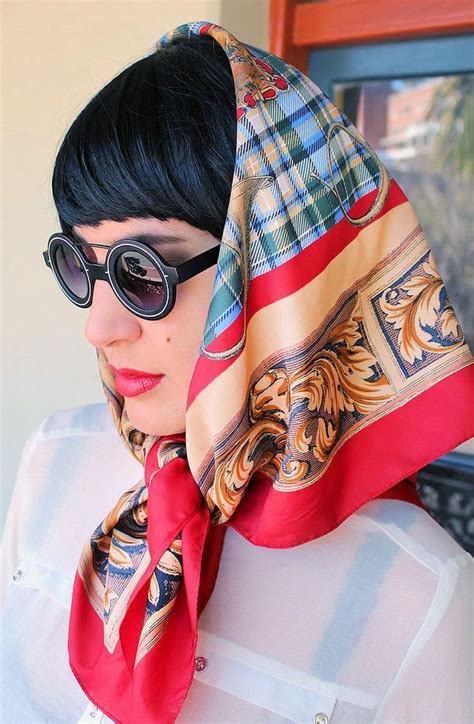 Silk Headscarf Silk Headscarf Ways To Wear A Scarf Scarf Styles