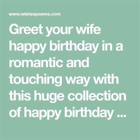 100 Romantic Birthday Wishes For Wife Wishes Poems Birthday Wishes