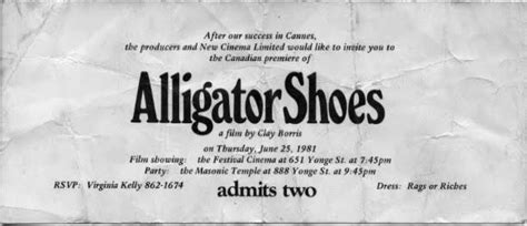 Alligator Shoes 1981 New Cinema Cannes Shoes