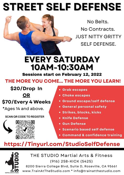 Self Defense Class For Women And Men The Studio Martial Arts And Fitness