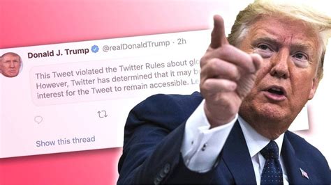 Twitter Hides Trump Tweet For Glorifying Violence Bbc News